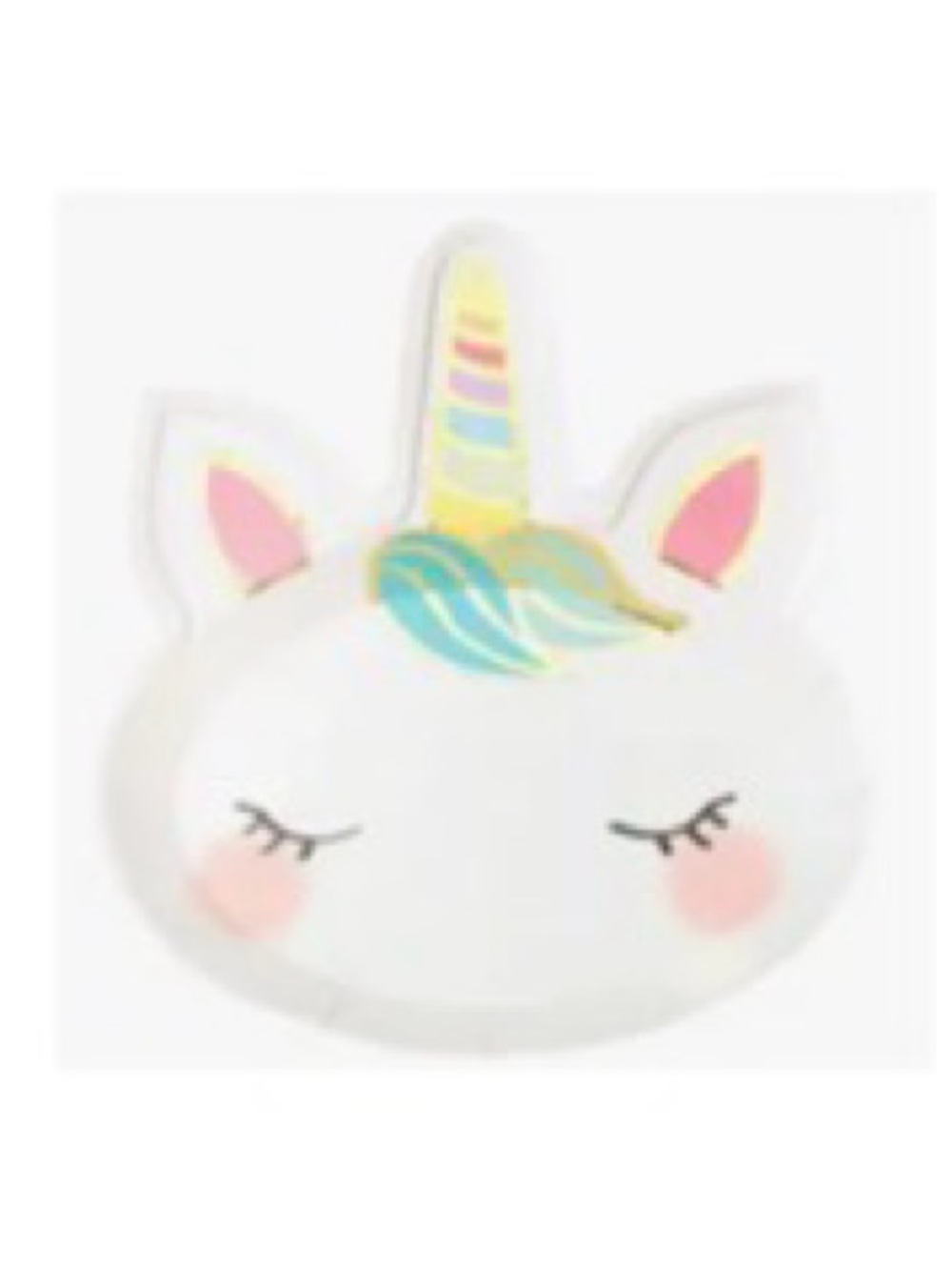 NWT Boutique Item Pink Unicorn Party Plates - 8 plates per package